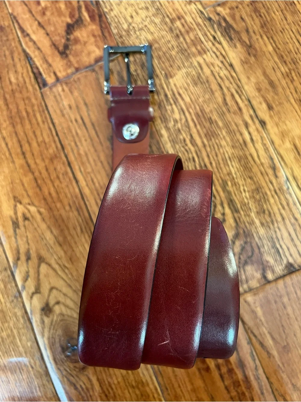 Bosca Men's Belt Old Leather Napoli Dark Brown Size 44/110